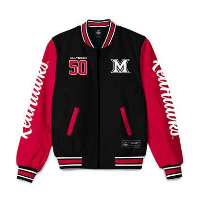 Miami of Ohio - NCAA Football : Zach Hultgren - Bomber Jacket-0