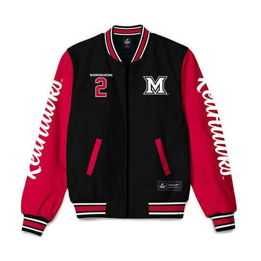 Miami of Ohio - NCAA Women's Field Hockey : Sophia Borghese - Bomber Jacket-0