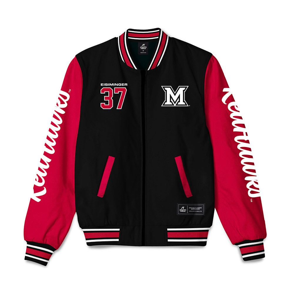 Miami of Ohio - NCAA Baseball : Jared Eisiminger - Bomber Jacket-0