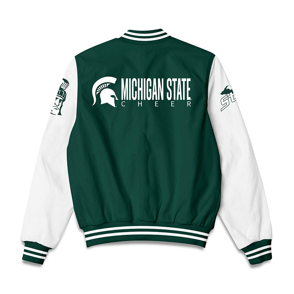 Michigan State - NCAA Cheerleading : Xavier Vazquez - Bomber Jacket-1