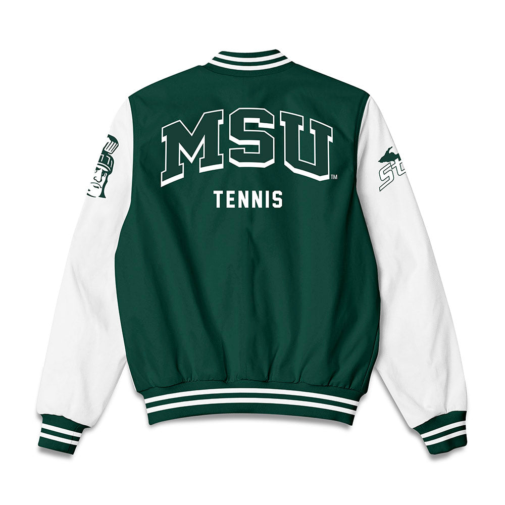 Michigan State - NCAA Women's Tennis : Amiya Bowles - Bomber Jacket-1