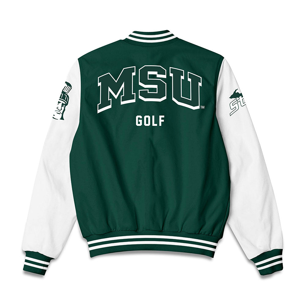 Michigan State - NCAA Men's Golf : Pierce Morrissey - Bomber Jacket