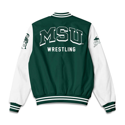 Michigan State - NCAA Wrestling : Owen Segorski - Bomber Jacket-1