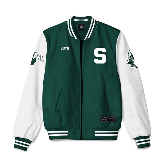 Michigan State - NCAA Football : Liam Boyd - Bomber Jacket-0