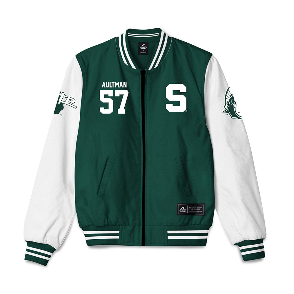 Michigan State - NCAA Football : Hudson Aultman - Bomber Jacket-0