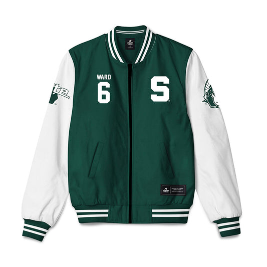 Michigan State - NCAA Men's Ice Hockey : Cole Ward - Bomber Jacket-0