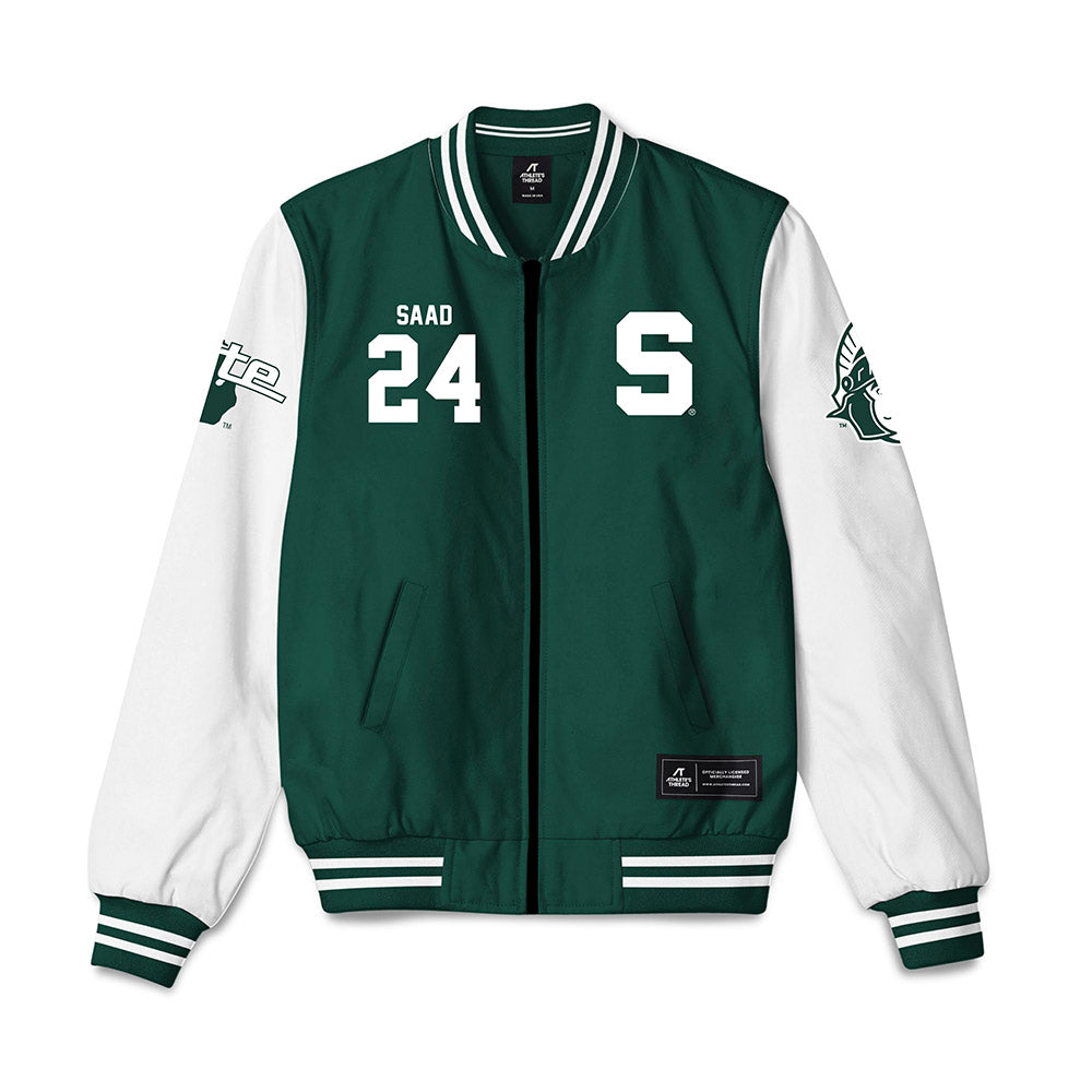Michigan State - NCAA Men's Soccer : Mohamed Saad - Bomber Jacket-0