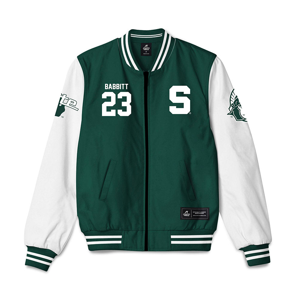 Michigan State - NCAA Football : Peyton Babbitt - Bomber Jacket-0