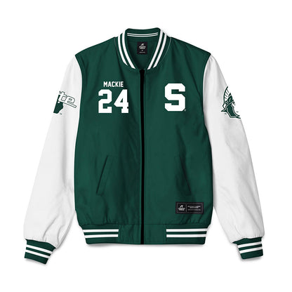 Michigan State - NCAA Men's Ice Hockey : Nathan Mackie - Bomber Jacket