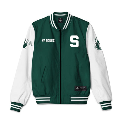 Michigan State - NCAA Cheerleading : Xavier Vazquez - Bomber Jacket-0