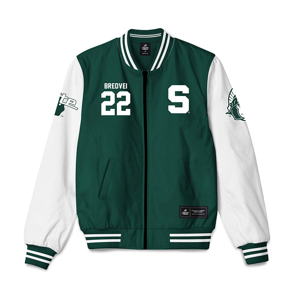 Michigan State - NCAA Men's Soccer : Per Reinert Bredvei - Bomber Jacket-0