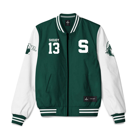 Michigan State - NCAA Men's Ice Hockey : Tiernan Shoudy - Bomber Jacket