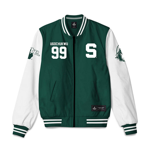 Michigan State - NCAA Men's Basketball : Divine-Collins Ugochukwu - Bomber Jacket-0