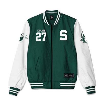 Michigan State - NCAA Baseball : Maddux Kipling - Bomber Jacket-0