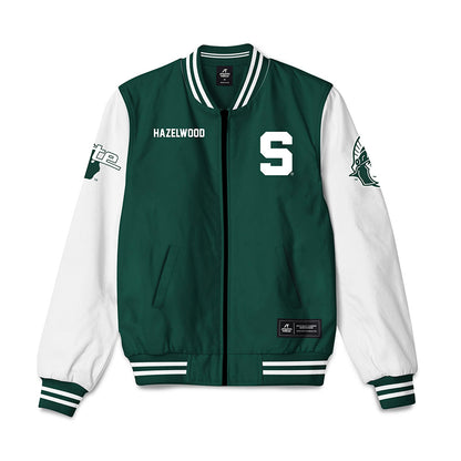 Michigan State - NCAA Football : Carlos Hazelwood - Bomber Jacket-0