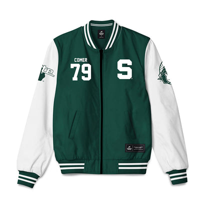 Michigan State - NCAA Football : Tristan Comer - Bomber Jacket-0