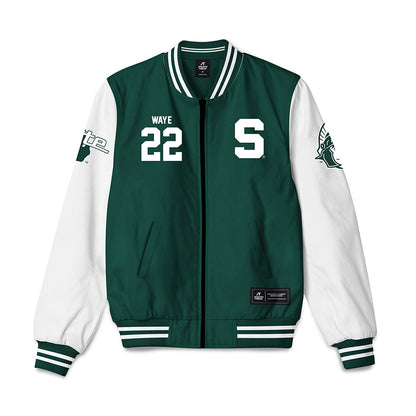 Michigan State - NCAA Women's Volleyball : Carmen Waye - Bomber Jacket-0