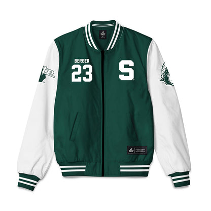 Michigan State - NCAA Women's Volleyball : Cameron Berger - Bomber Jacket-0