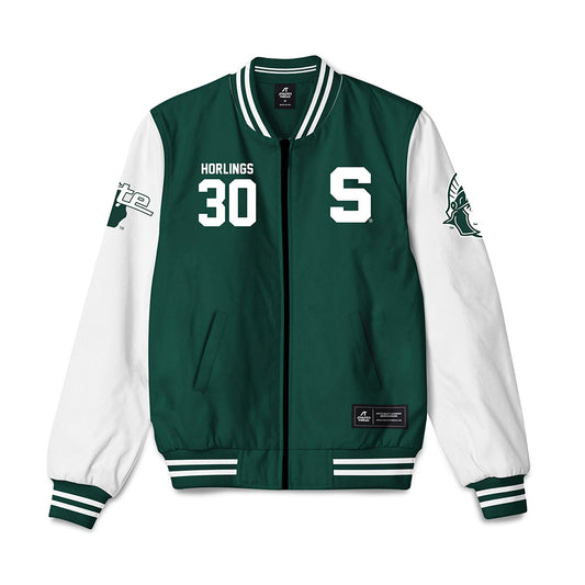 Michigan State - NCAA Men's Soccer : Ezra Horlings - Bomber Jacket-0