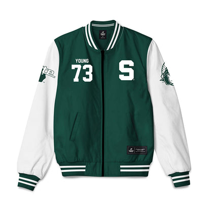 Michigan State - NCAA Football : Rustin Young - Bomber Jacket-0