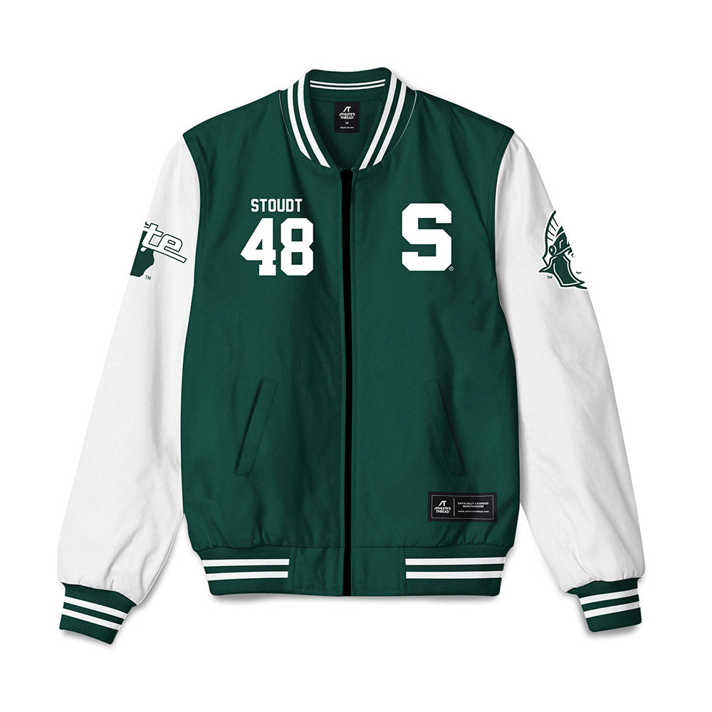 Michigan State - NCAA Softball : Reagan Stoudt - Bomber Jacket-0