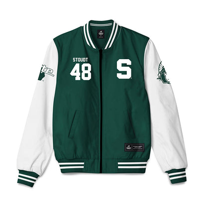 Michigan State - NCAA Softball : Reagan Stoudt - Bomber Jacket-0