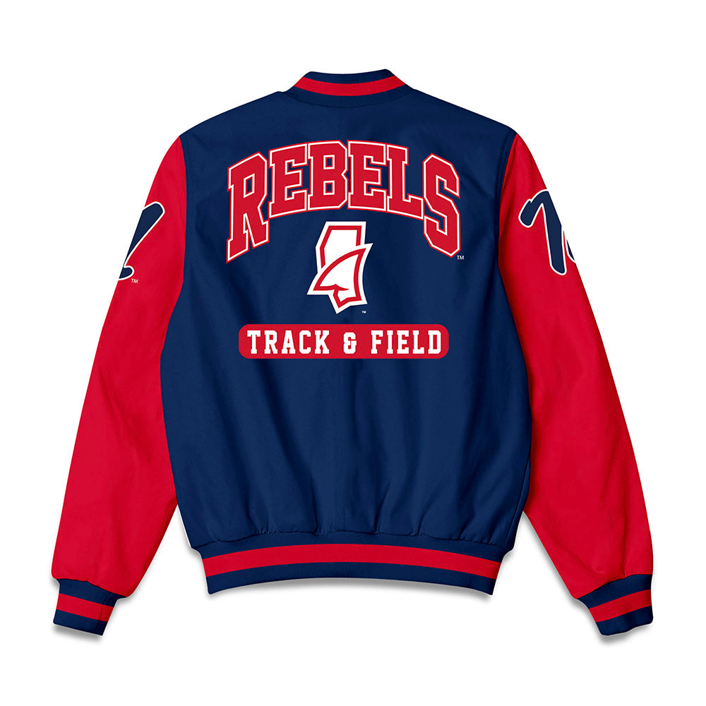 Ole Miss - NCAA Men's Track & Field : Dekell Minor - Bomber Jacket-1