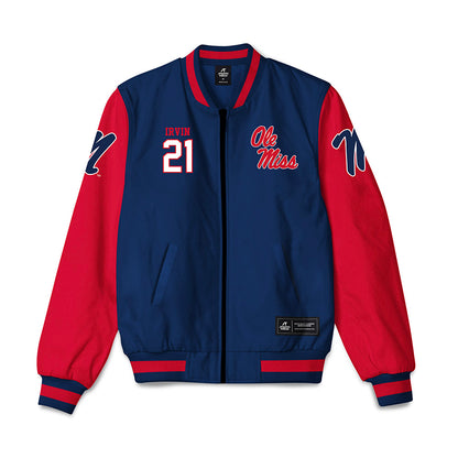 Ole Miss - NCAA Women's Soccer : Teaghan Irvin - Bomber Jacket-0