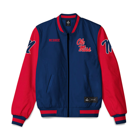 Ole Miss - NCAA Men's Track & Field : Daniel Mcghee - Bomber Jacket-0
