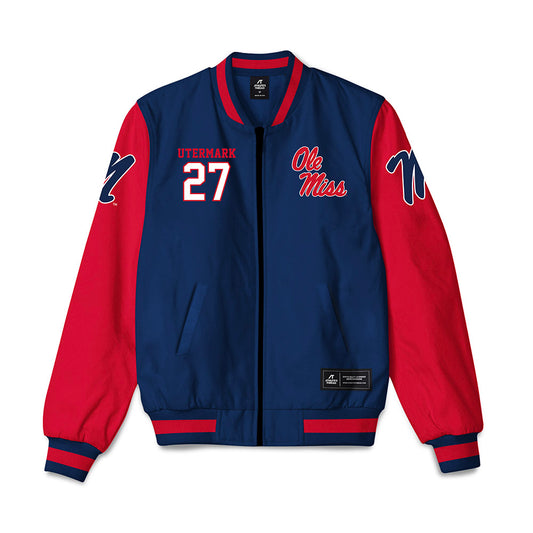 Ole Miss - NCAA Baseball : Judd Utermark - Bomber Jacket-0