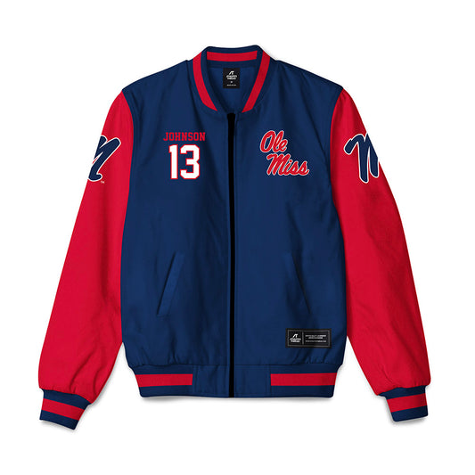 Ole Miss - NCAA Women's Volleyball : Melia Johnson - Bomber Jacket-0