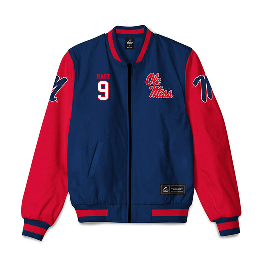 Ole Miss - NCAA Football : Luke Hasz - Bomber Jacket-0