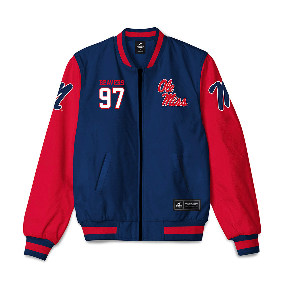 Ole Miss - NCAA Football : Kamron Beavers - Bomber Jacket-0