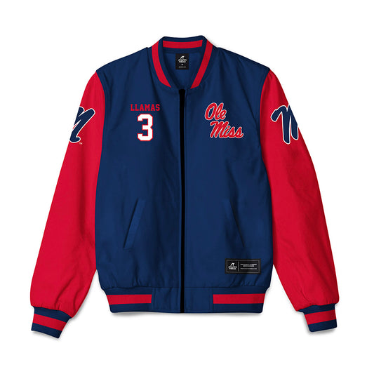 Ole Miss - NCAA Softball : Persy Llamas - Bomber Jacket-0