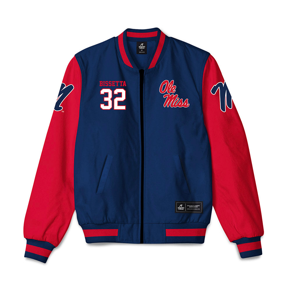 Ole Miss - NCAA Baseball : Tristan Bissetta - Bomber Jacket-0