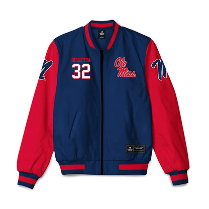 Ole Miss - NCAA Baseball : Tristan Bissetta - Bomber Jacket-0