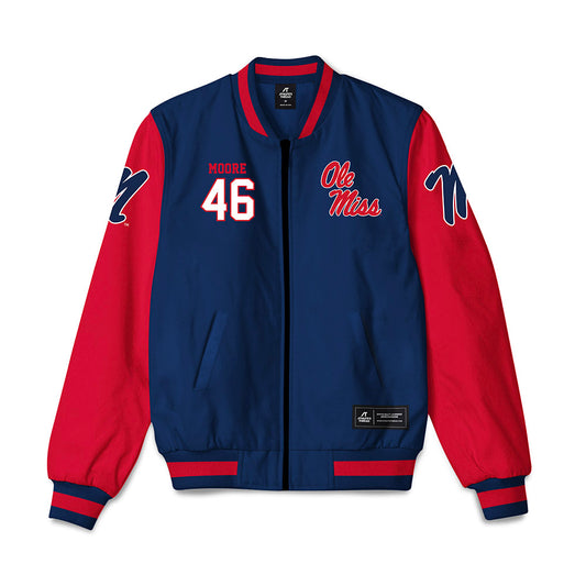 Ole Miss - NCAA Football : Jackson Moore - Bomber Jacket-0