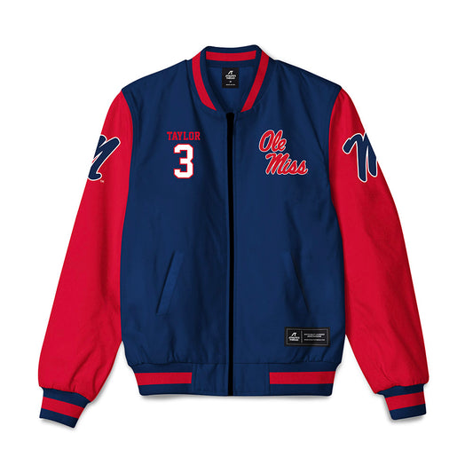 Ole Miss - NCAA Women's Volleyball : Sophie Taylor - Bomber Jacket-0