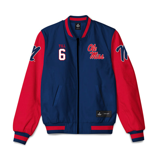 Ole Miss - NCAA Softball : Kaidance Till - Bomber Jacket-0