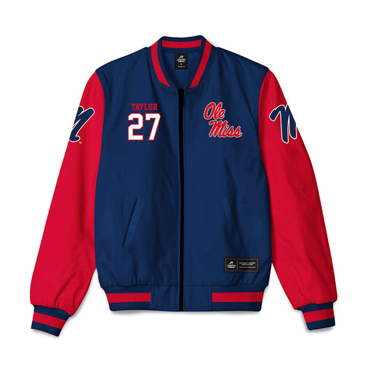 Ole Miss - NCAA Football : Macaleb Taylor - Bomber Jacket-0