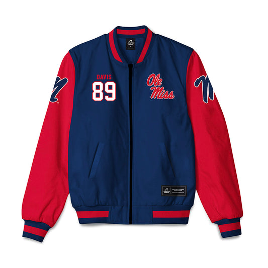 Ole Miss - NCAA Football : Dylan Davis - Bomber Jacket-0
