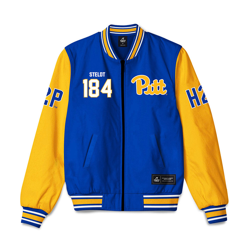 Pittsburgh - NCAA Wrestling : Tristan Steldt - Bomber Jacket-0