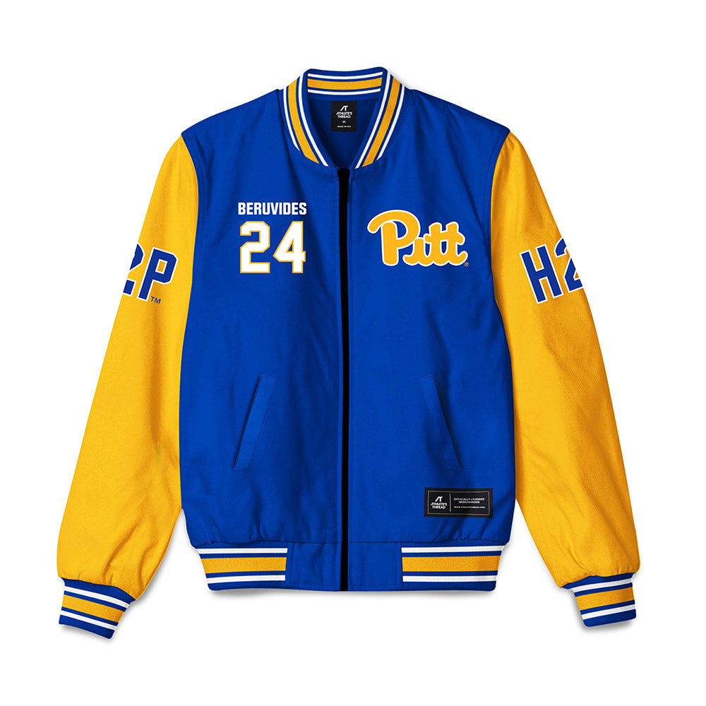 Pittsburgh - NCAA Baseball : Freddy Beruvides - Bomber Jacket-0