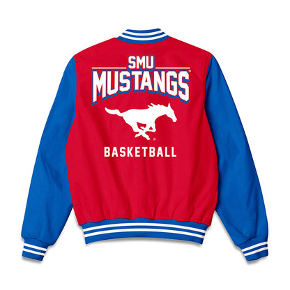 SMU - NCAA Men's Basketball : Sam Jarvis - Bomber Jacket-1