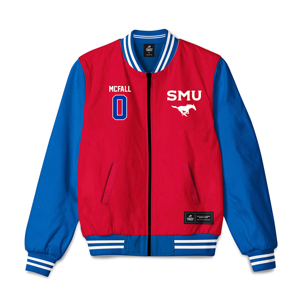 SMU - NCAA Football : Derrick McFall - Bomber Jacket-0