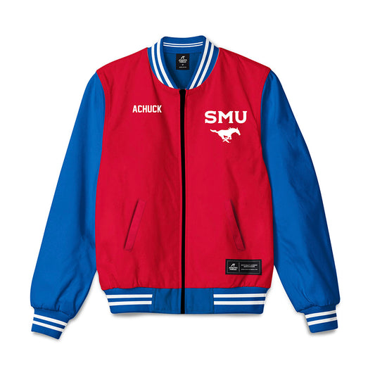 SMU - NCAA Equestrian : Greenley Achuck - Bomber Jacket-0