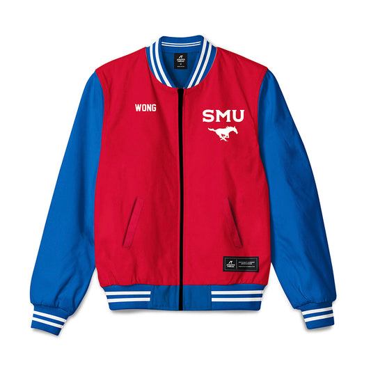 SMU - NCAA Men's Tennis : Avner Wong - Bomber Jacket-0