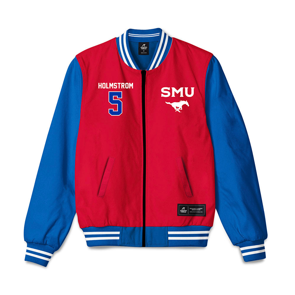 SMU - NCAA Men's Soccer : Noah Holmstrom - Bomber Jacket-0