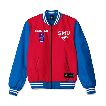 SMU - NCAA Men's Soccer : Noah Holmstrom - Bomber Jacket-0