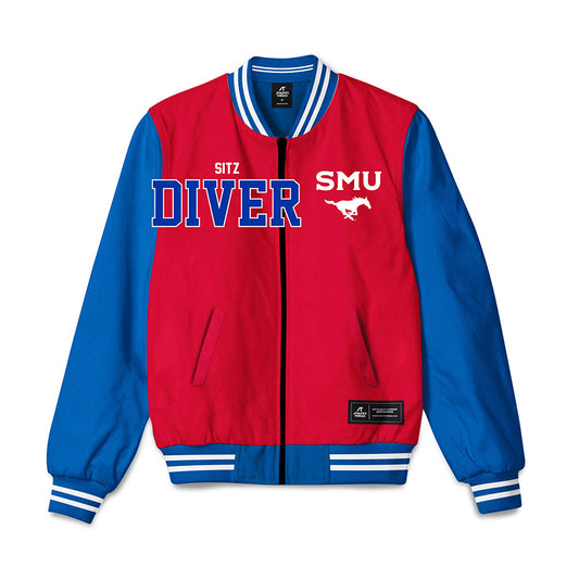 SMU - NCAA Men's Swimming & Diving : Luke Sitz - Bomber Jacket-0